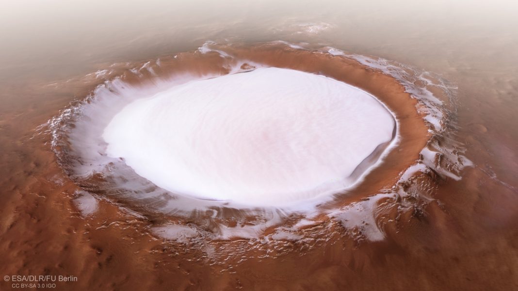 This Crater on Mars Traps the Cold, and Stays Stuffed With Ice, Throughout The Year