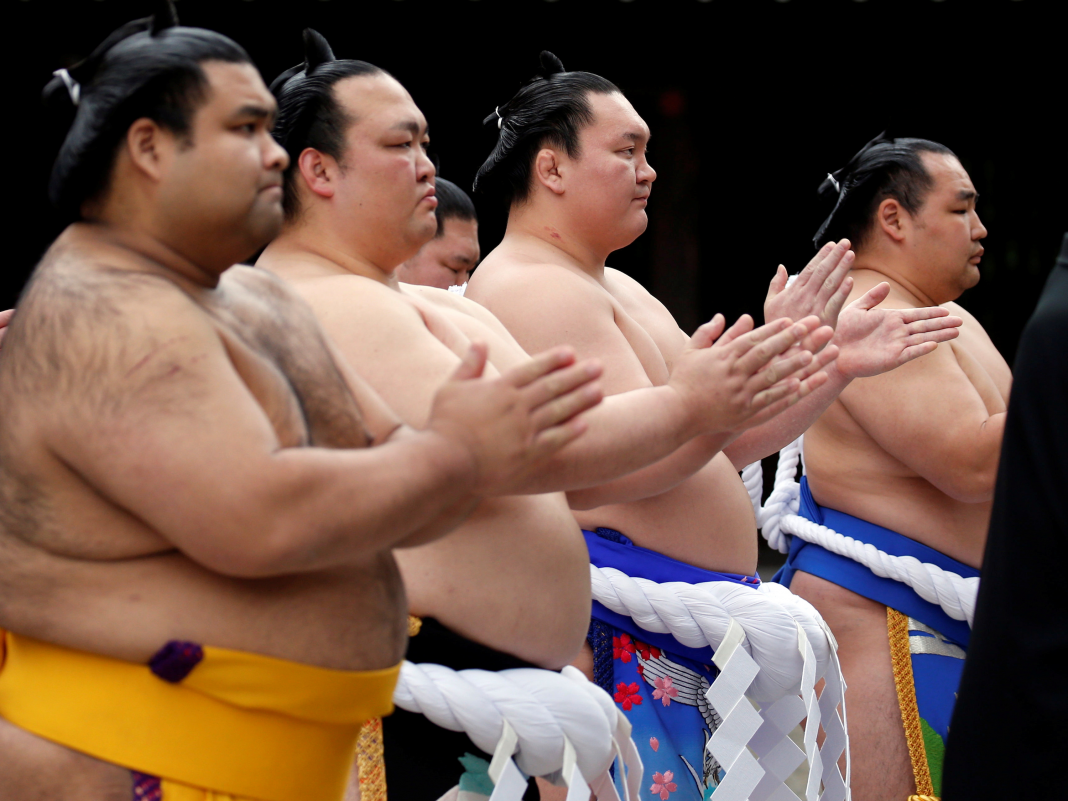 Sumo wrestlers consume to 7,000 calories a day, yet do not generally experience signs of weight problems