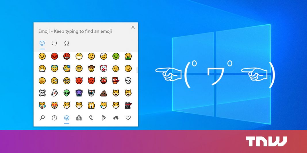 How to quickly type emoji, emoticons, and signs in Windows 10