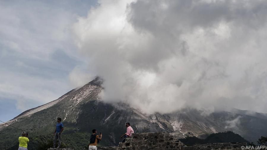 Two Volcanoes On Java Erupt Rising Alert Levels